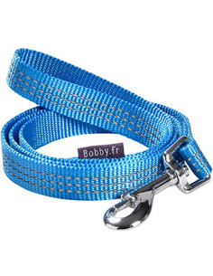 Laisse 3 points "Safe" bleu de Bobby.