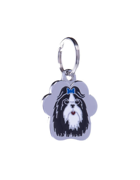 Médaille pour chien Rainbow "Shih Tzu poil long" de Petitamis.