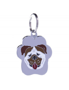 Médaille pour chien Rainbow "Bulldog Anglais" de Petitamis.