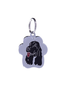 Médaille pour chien Rainbow "Cocker Noir" de Petitamis.