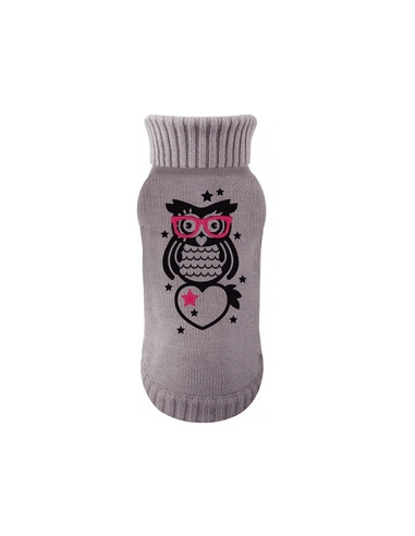 Pull pour chien "Olw" de Noox. 

Taille 5 et 7.  

Coloris : Gris.