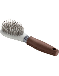 Brosse "Grooming brush" de Hunter. 

Taille : S (pour chiens et chats) et L (pour chiens).