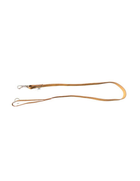 Laisse en cuir caramel "Classic" de la marque Buddy Belts.