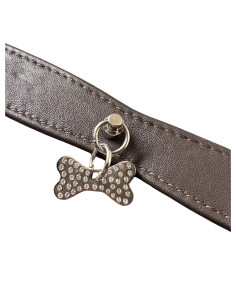 Collier avec un os en Crystal Swarovski de la marque Bobby.