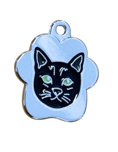 Médaille chat noir de petitamis