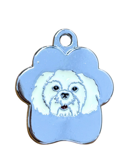 Médaille Bichon Maltais blanc de petitamis