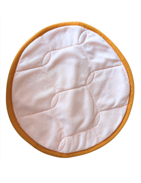 Tapis rond caisse de transport chien et chat 37cm orange