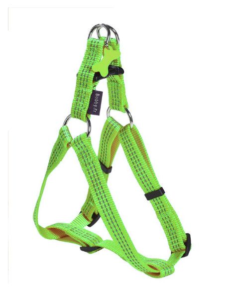 harnais baudrier "safe" vert en nylon de bobby