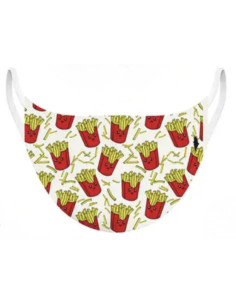 Masque de protection Food Frite 4-6 ans - Podevache