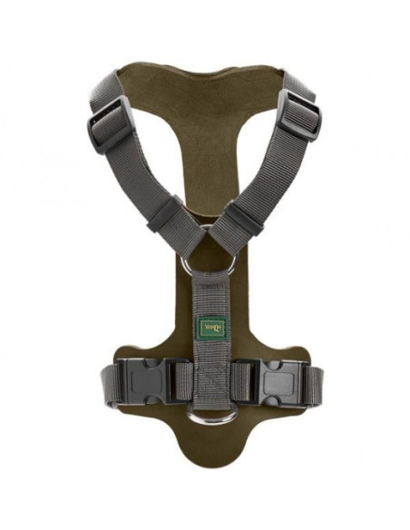 Harnais pour chien "Aalborg Mixed" olive de Hunter.