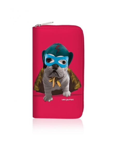 Grand porte-monnaie avec chien Compagnon "Teo Hip-Hop" de Teo Jasmin.