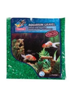 Gravier pour poissons néon "Vert foncé" pour aquarium de Flamingo.