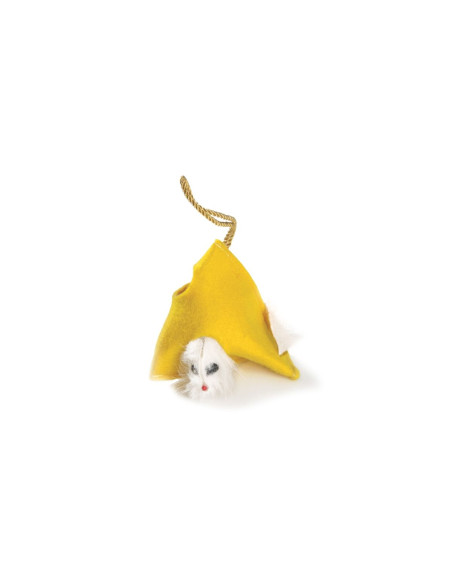 Découvrez le jeu Cheese orange pour chat avec petite souris de Bobby pour stimuler l'instinct naturel de votre chat.