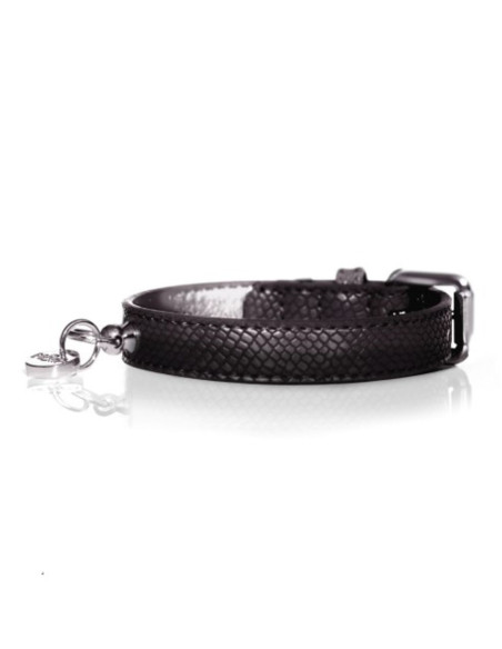 Collier "Naja Black" pour chien de Milk & Pepper.