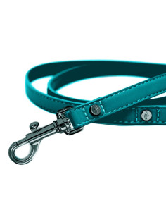 Laisse pour chien "Boréal pétrole" de Milk & Pepper.