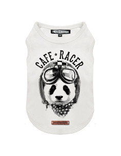 Tee-shirt pour chien "Panda Racer" de Milk & Pepper.