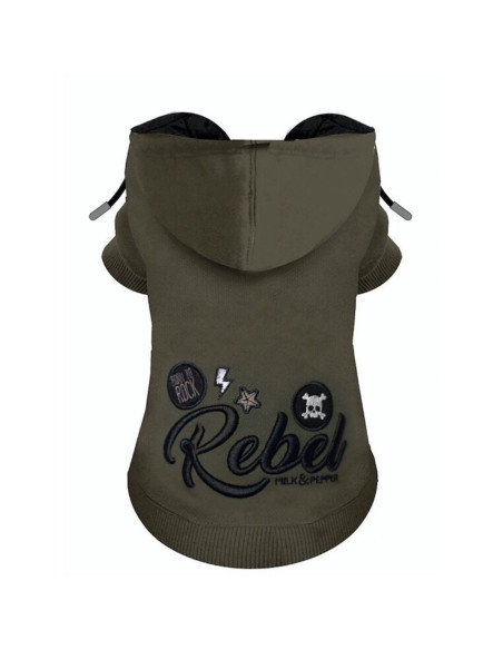 Sweat pour chien Hoody "Fugazi" de Milk&Pepper