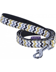 Laisse pour chien à rayures"Zigzag" de Bobby.